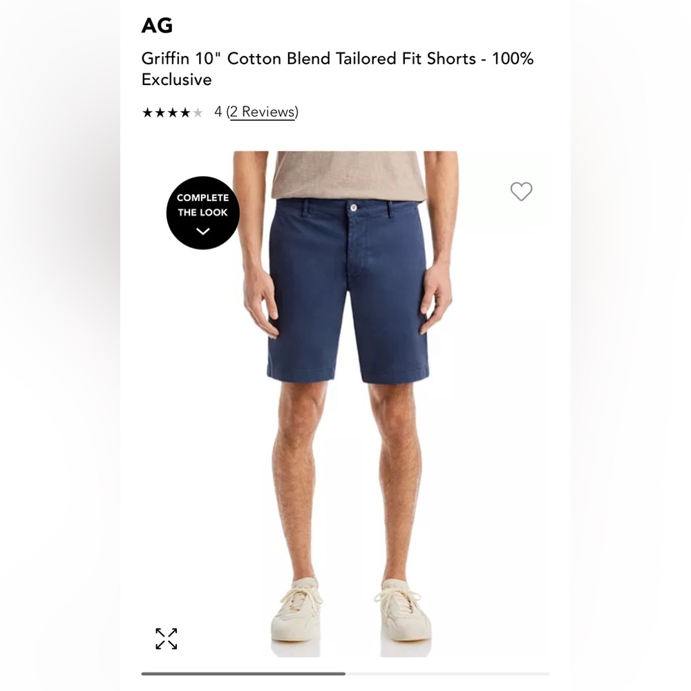 AG ADRIANO GOLDSCHMIED The Griffin Tailored Short 32R
